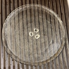 中古 電子レンジ用 回転ガラス皿 直径約25.5cm の画像