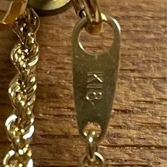 18金 ネックレス ロープチェーン チェーンのみの画像
