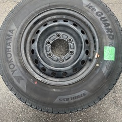 【取引完了】ハイエースバン　スタッドレスタイヤ　ヨコハマ　アイスガード　195 80 R15 4本セット　ホイールの画像