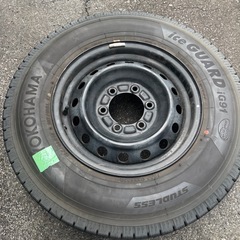 【取引完了】ハイエースバン　スタッドレスタイヤ　ヨコハマ　アイスガード　195 80 R15 4本セット　ホイールの画像