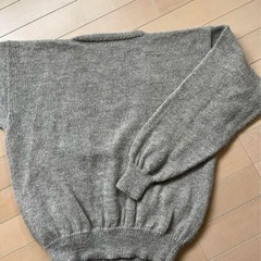 希少アルパカ100%‼️グレー Vネック カーディガンの画像