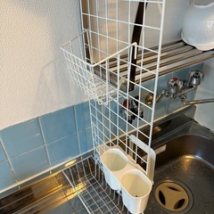 キッチンワゴン＋鉄ラックの画像