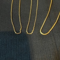 ゴールドネックレス　3本セットの画像