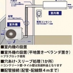 工事費込み中古エアコンの画像