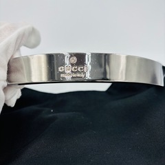 GUCCI ワンショルダーバッグ ナイロン 黒 ロゴ金具　グッチ　メタルハンドルの画像