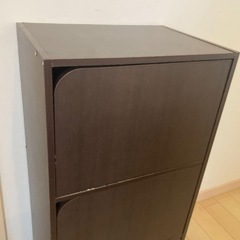 【無料】扉付き3段収納ボックスの画像