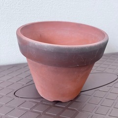 テラコッタ　植木鉢　高さ15×直径12ほどの画像