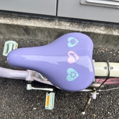 子供　自転車　18インチ　ディズニープリンセス　女の子　ゆめラブの画像