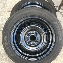 軽自動車　タイヤ　ホイール　セット　ヨコハマ　ブルーアース　ホンダ車取外し品中古の画像