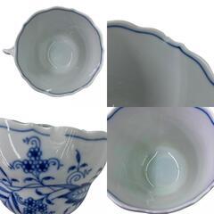 186005 現状品 Meissen マイセン ブルーオニオン カップ＆ソーサー 訳あり [0000000000183]の画像