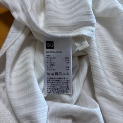 GU Mサイズ レースタンクトップ ホワイトの画像
