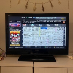 三菱32型HDD（Blu-rayレコーダー）内蔵テレビ　地デジW録の画像