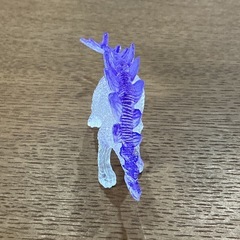 恐竜🦖ステゴサウルスおもちゃフィギュア透明恐竜コレクションかっこいい✨玩具紫透明の画像