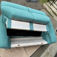 ニトリ Nポケット ソファー ターコイズブルー ファブリック ソファ
