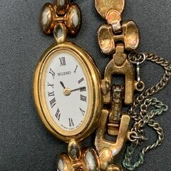 N343　不動 SEIKO TISSE セイコー ティセ レディース 腕時計 1E20-6340 クォーツ ブレスレットウォッチ ゴールド シルバー 白文字盤の画像
