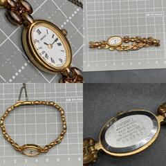 N343　不動 SEIKO TISSE セイコー ティセ レディース 腕時計 1E20-6340 クォーツ ブレスレットウォッチ ゴールド シルバー 白文字盤の画像