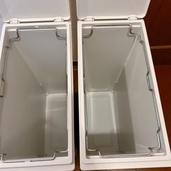 2個セット　無印　ポリプロピレンフタが選べるダストボックス・大　ゴミ箱　36Lの画像