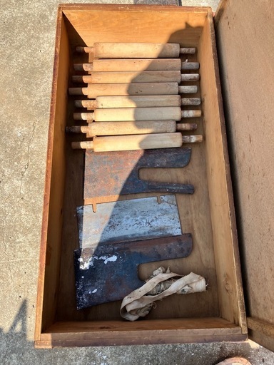 吉野製麺機セット木バット麺切り台麺箱1550×750×1350