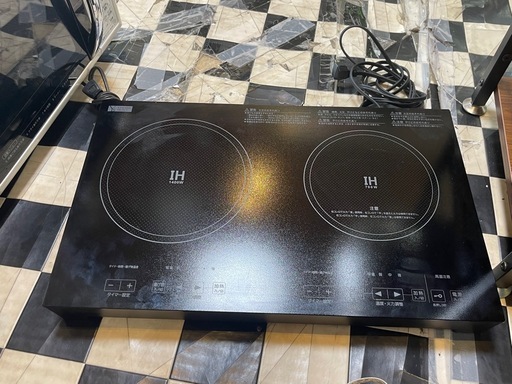 【リサイクルサービス八光】2020年製　YAMADASELECT(ヤマダセレクト)　YIH-E14G2　ヤマダオリジナル2口IH調理器