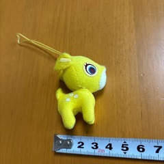 バンビちゃんストラップ 黄色の画像