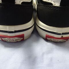(MM-613)VANS OFF THE WALL ヴァンズ  子供 靴 ベビーシューズ 17cm ブラック 中古の画像