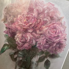 花開く女性性アート　パステル画
の画像