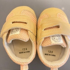 ベビーシューズ 12cm ピンクベージュの画像