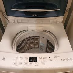 Haier ハイアール 全自動洗濯機 5.5kg 【2023年製】JW-UD55Bの画像