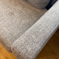 大塚家具　ソファ 3人掛け「イブ SD-294C」幅185cm 布#FG220-17D ライトグレー色  大塚家具　　　の画像