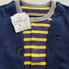 【お取引中・おまとめ】【新品】ミキハウスロンパース(80サイズ)の画像