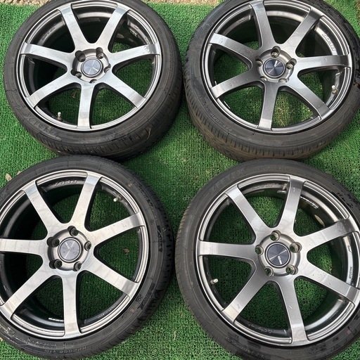 ENKEI エンケイ PF07 18×8J+45 225/40R18タイヤ付き