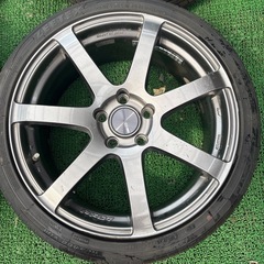 ENKEI エンケイ PF07 18×8J+45 225/40R18タイヤ付きの画像