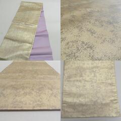 袋帯 正絹 金糸 ゴールド系 金色 六通柄 フォーマル 礼装 長さ440cm【中古】 【キモノオフ野々市若松店】の画像