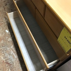 ジャングルジャングル貝塚店　チェスト　横長　4段　シンプルデザイン　いっぱい収納　貝塚市　二色浜　リサイクルショップの画像