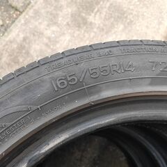 軽自動車用中古タイヤ４本　165/55R14の画像