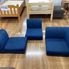 3人掛けローソファ【町田市再生家具】251753の画像
