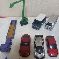 ミニカー19台セット（トミカ、ホットウィール、プルバックカーなど）の画像