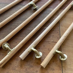 介護用　木製手すりの画像