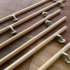 介護用　木製手すりの画像