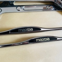 🌈マツダ⭐️純正ナンバーフレーム⭐️前後2枚セット⭐️MAZDAの画像