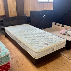 A1553🌟激安‼️シングルベッドマットレスセット　🌟配送・設置♻️の画像