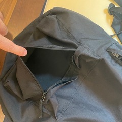 無印良品　黒　リュック
の画像