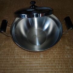 DAIWAの18-8ステンレススチール製両手鍋　新品（中古品）（25cm）の画像