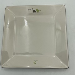スクエアプレート鳥　2枚の画像