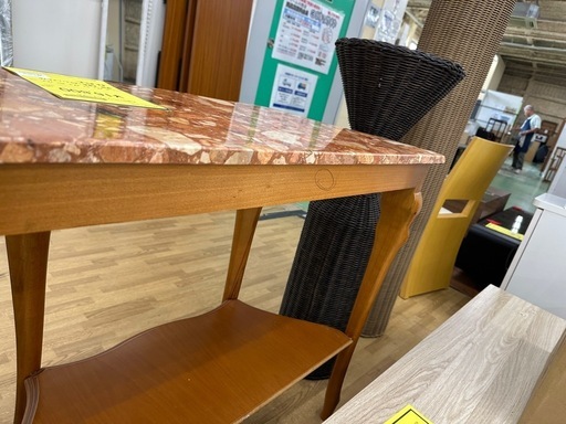 【ドリーム川西店御来店限定】⭐︎ジモティー見たよ割引⭐︎大理石　猫足コンソールテーブル／クリーニング済み 【2125560000026