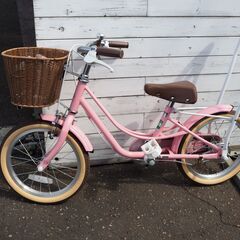 ◆ASAHI CYCLE(アサヒサイクル) リトルフェリーク 子ども用自転車 16インチ ピンク 補助輪付き◆の画像