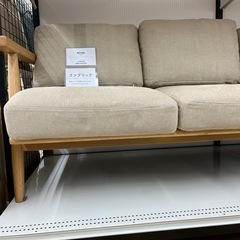 無印良品 3人掛けソファー ファブリック ライトブラウン 家具 ソファー　の画像