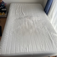 無印良品　脚付マットレス　セミダブルの画像