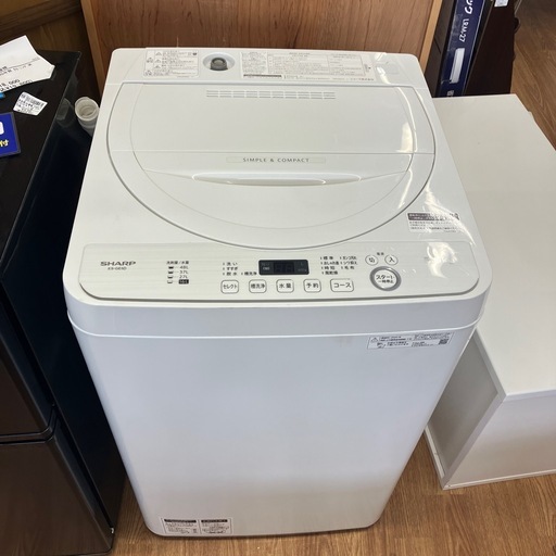 安心の6ヶ月保証付　SHARP 全自動洗濯機　5.5kg 2020年製　取りに来れる方限定！