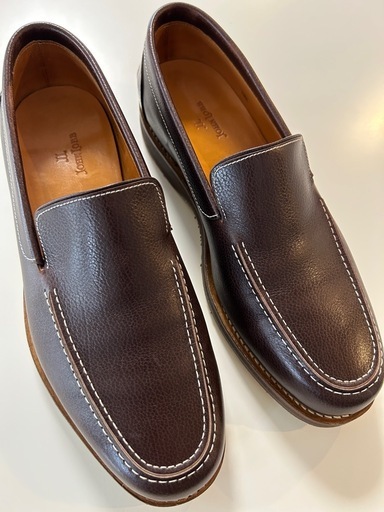 ジョンロブMIAMIマイアミ焦げ茶メンズローファーレザースリッポンシューズ紳士靴ダークブラウンエグゼクティブシューズ高級ブランド